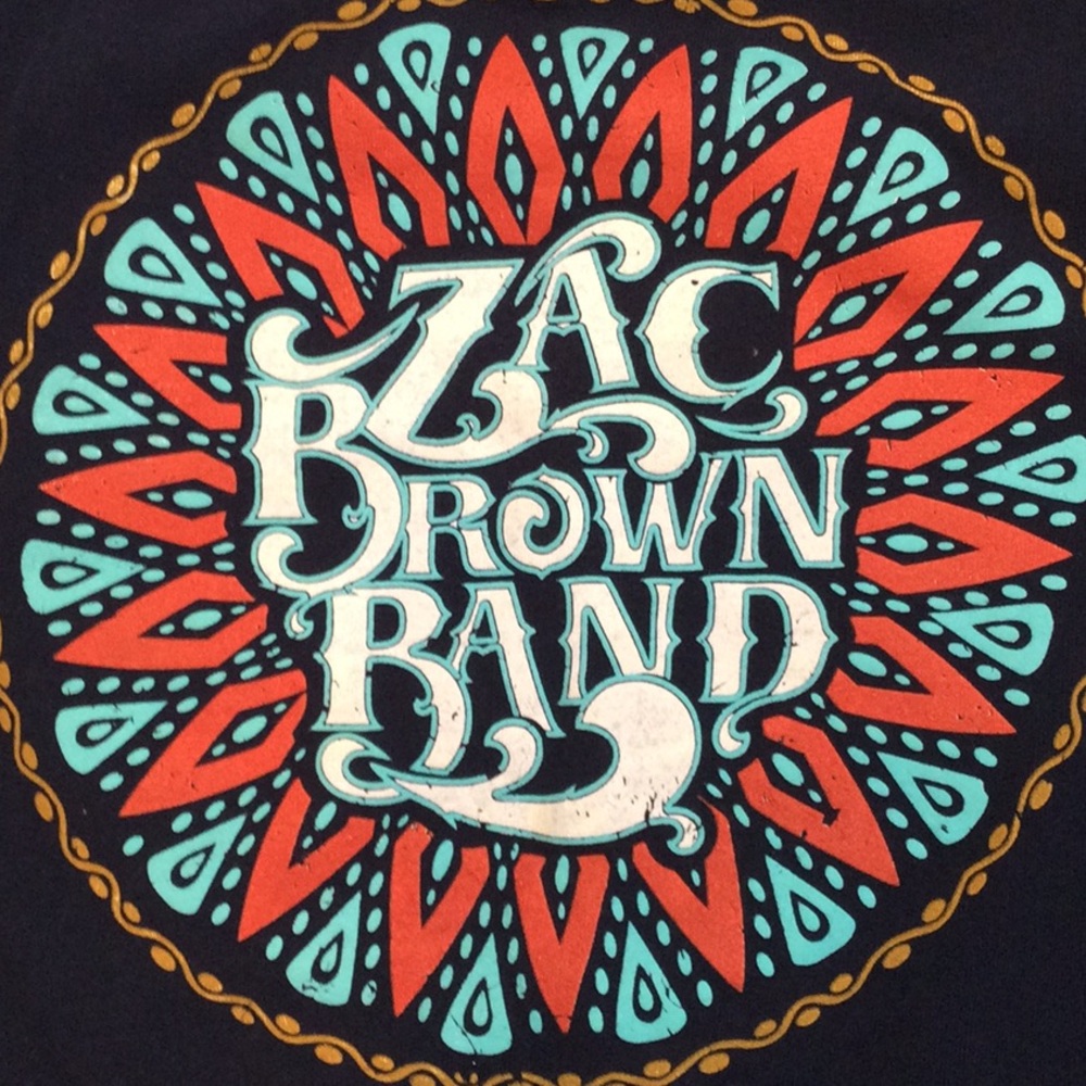 🎸Zac Brown Band 2016 tour shirt. Southern Ground.
